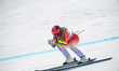 Corinne Suter of Switzerland participates in the 6th women's Super-G race during the Audi...
