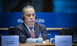 Minister of Defence of the Republic of Cyprus Vasilis Palmas addresses the Security and De...