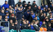 Middlesbrough FC manager, Kim Hellberg, gestures during the Sky Bet Championship match bet...