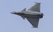 Dassault Rafale B of Armée de l'Air ( French Air Force ) during a flying display demonstra...