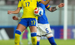 Felicia Schruder of Sweden plays during the FIFA Women's World Cup 2027 Qualifiers match b...