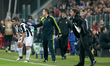 Marco Storari of Juventus prepares to enter the pitch as a substitute during the UEFA Cham...