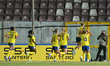 In Reggio Calabria, Italy, on March 3, 2026, Sweden celebrates during the UEFA Women's Wor...