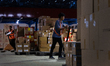 Workers load parcels at the LJR warehouse in Jakarta, Indonesia, on March 4, 2026. As the...