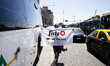 Workers from the Argentine Tire Workers Union (SUTNA) protest in Buenos Aires, ARgentina,...