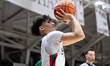 Jourdan Archevald shoots the ball.  during the CHSAA Semi-finals match between Archbishop...
