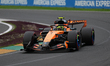 Lando Norris of Great Britain drives the McLaren MCL40 Mercedes on track during qualifying...
