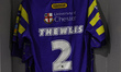 The shirt back of Josh Thewlis of Warrington Wolves is visible during the Betfred Super Le...