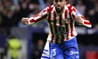 Nico Gonzalez of Atletico de Madrid celebrates a goal during the La Liga 2025/26 match bet...