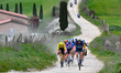 Team Mbh Bank Csb Telecom Fort faces a race during the Italy Cycling Strade Bianche Men in...