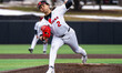 Jordan Savinon of the Rutgers Scarlet Knights delivers a pitch during an NCAA baseball gam...