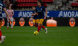 Sergio Molina of FC Andorra is in action during the La Liga Hypermotion 25-26 match betwee...