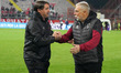Giovanni Tedesco, head coach of AC Perugia Calcio, and Piero Braglia, head coach of US Cit...