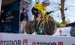 Wout Van Aert is in action during the first stage of the Tirreno-Adriatico cycling race, a...