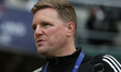 Eddie Howe manages Newcastle United during the UEFA Champions League Round of 16, 1st Leg...