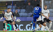 Stephy Mavididi of Leicester City attempts a shot during the Sky Bet Championship match be...