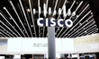The Cisco corporate logo features prominently at the Fira Gran Via, highlighting the compa...