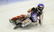 Franz Zorn of Austria participates in practice for the Ice Speedway Gladiators World Champ...