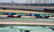 Scuderia Ferrari HP driver #44 Lewis Hamilton (GBR) takes the lead from Mercedes-AMG Petro...