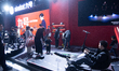 Fairgoers are seen at the Ninebot booth in the Shanghai Eastern Hub International Business...