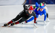 Courtney Sarault of Canada competes in the Women's 3000m Relay Semifinal during the ISU Sh...