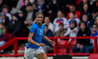 Sveindis Jonsdottir of Iceland plays during the 2027 FIFA Women's World Cup Qualifier matc...