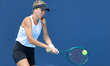 Magdalena Frech during Miami Open WTA tennis tournament trainings in Miami, USA, on March...