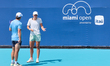 Wim Fissette, Iga Swiatek during Miami Open WTA tennis tournament trainings in Miami, USA,...