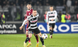 Jug Stanojev plays during the Romania Superliga playoff match between Universitatea Cluj a...