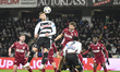Jovo Lukic plays during the Romania Superliga playoff match between Universitatea Cluj and...