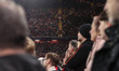 A full stadium of over 61,000 Liverpool fans fills Anfield during the UEFA Champions Leagu...
