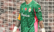 Galatasaray goalkeeper Ugurcan Cakir during the UEFA Champions League last 16 second leg m...