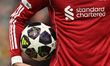 Dominik Szoboszlai of Liverpool holds the UEFA Champions League Adidas match ball during t...