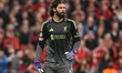 Liverpool goalkeeper Alisson Becker during the UEFA Champions League last 16 second leg ma...