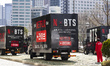 Logistics crews unload high-definition broadcasting equipment and concert gear from Netfli...