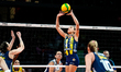 Alessia Orro of Fenerbahce Medicana passes the ball during the CEV Zeren Group Women's Cha...