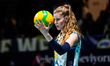 Camilla Weitzel of Savino Del Bene Scandicci serves the ball during the CEV Zeren Group Wo...