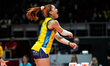 Brenda Castillo of Savino Del Bene Scandicci celebrates a point during the CEV Zeren Group...