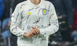 Pau Torres of Aston Villa warms up during the UEFA Europa League Round of 16, 2nd Leg matc...