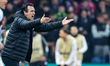 Aston Villa's manager, Unai Emery, gestures during the UEFA Europa League Round of 16, 2nd...