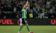 Sofyan Amrabat of Real Betis shows appreciation to fans during the UEFA Europa League 2025...