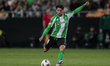 Pablo Fornals of Real Betis hits the ball during the UEFA Europa League 2025/26 Round of 1...
