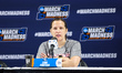 Head Coach Lisa Fortier of the Gonzaga Bulldogs speaks at a press conference before the Fi...