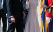 King Felipe VI of Spain and Queen Letizia of Spain arrive at the Vatican for a private aud...