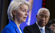 President of the European Commission Ursula von der Leyen holds a joint press conference w...