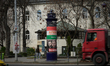 A Fidesz party election poster is seen in Budapest, Hungary on 19 March, 2026. Hungarians...