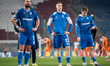 Antonio Milic, Gisli Thordarson, and Patrik Walemark appear dejected at the end of the gam...