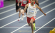 Christopher Morales Williams of Team Canada competes in the Men's 400m Round 1 during the...