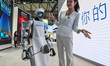 SHANGHAI, CHINA - MARCH 12: 
 The ROBAM G1 humanoid robot, wearing an apron and chef's ha...