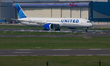 A United Airlines Boeing 787-10 Dreamliner, registration N12010, takes off from Brussels I...